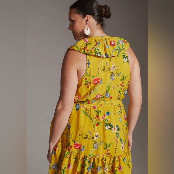 Anthropologie Maeve Floral-Wrap Mini Dress NWT - Picture 8 of 13